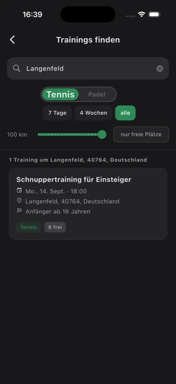 Offene Trainings